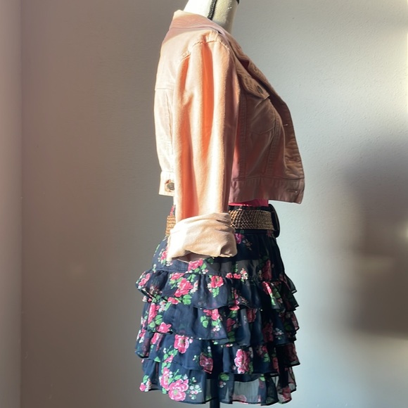 Y2K Style Floral Layered Skirt - Picture 3 of 5